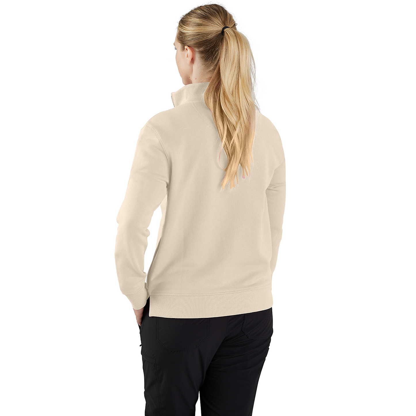 Carhartt Tencel Fiber Halfzip Sweatshirt - 106451 - A16 Oat Milk