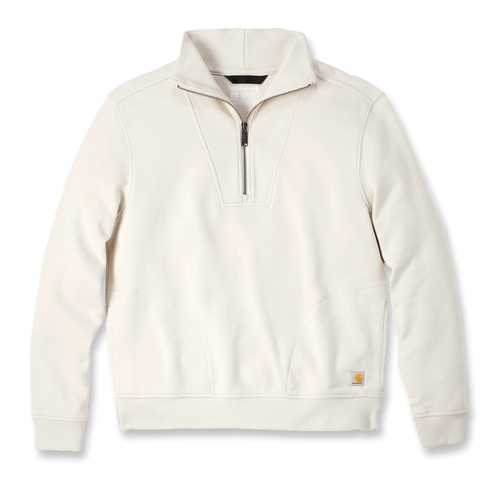 Carhartt Tencel Fiber Halfzip Sweatshirt - 106451 - A16 Oat Milk