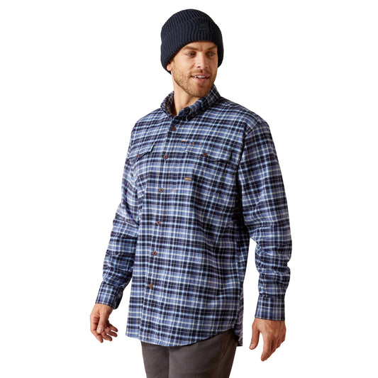 Ariat Men's Rebar Flannel DuraStratch Work Shirt - Allure Plaid