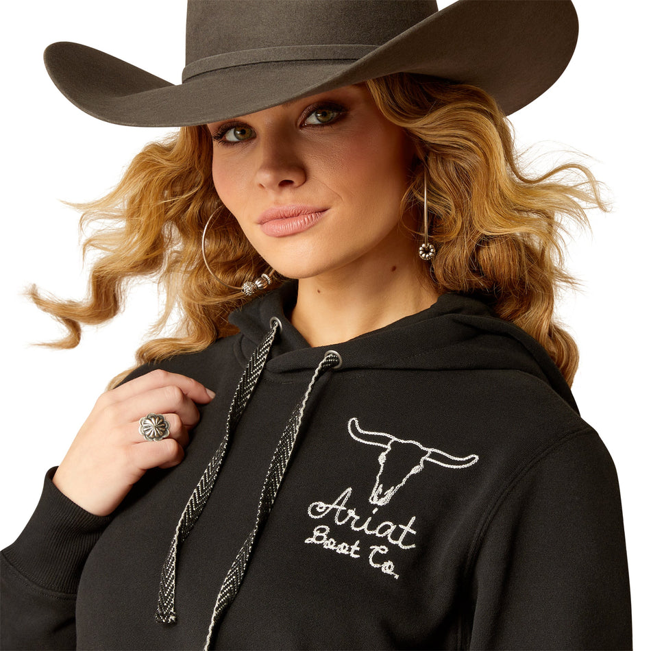 Ariat Women's Stitch Hoodie - Black 10051999