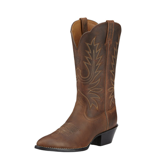 Ariat Women's Heritage Western R-toe - Brown