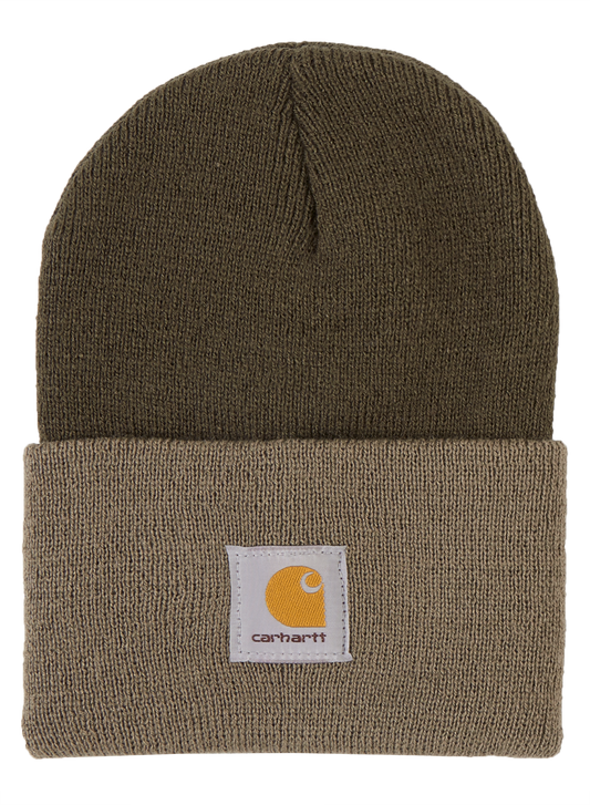 Uhrenmütze "Beanie" dunkelgrün/Treibholz