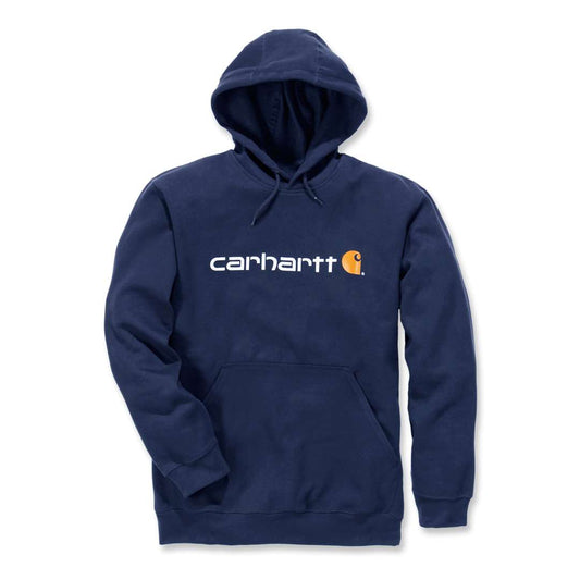 Carhartt signature logo sweater - marine blauw 100074