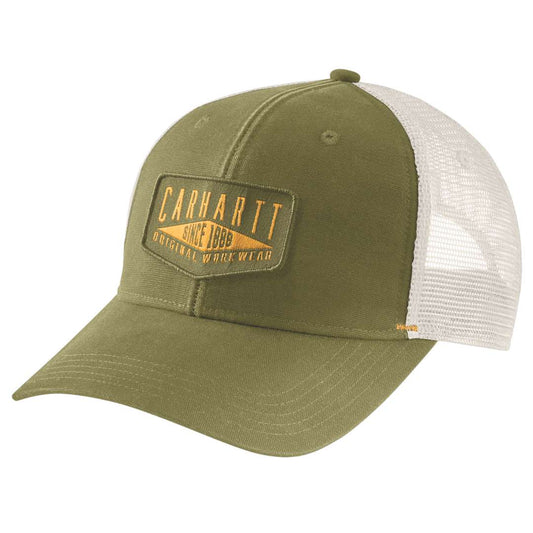 Canvas workwear Patch cap - True Olive