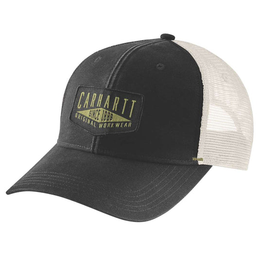 Canvas werkkleding Patch cap - Zwart