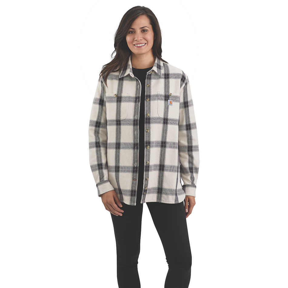 Carhartt Women's Twill Long Sleeve Plaid Shirt - 105576