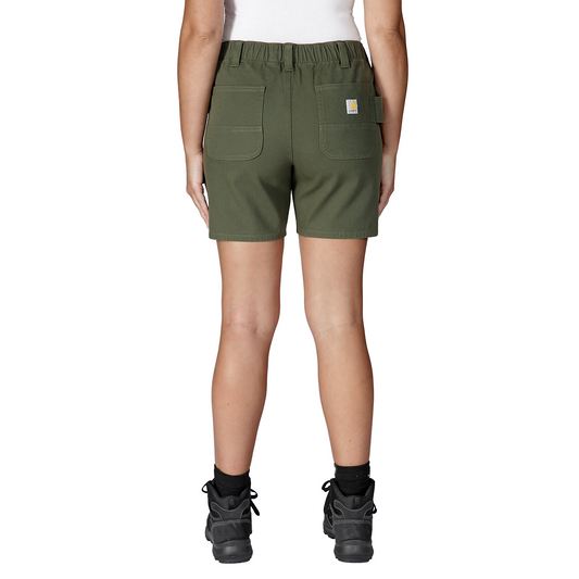 Carhartt Women's Rugged Flex Canvas Work Short - 105730 G72