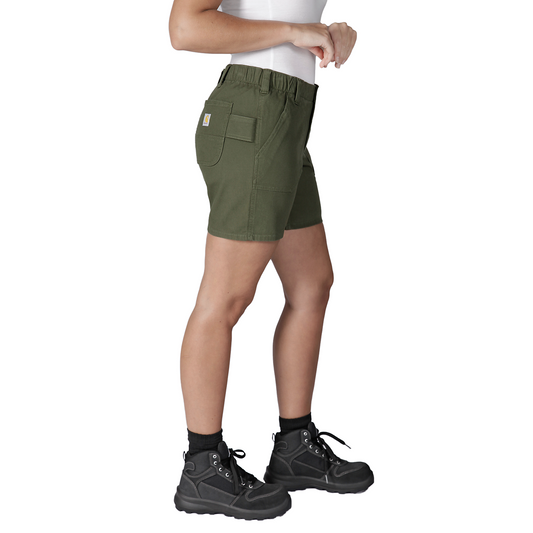 Carhartt Women's Rugged Flex Canvas Work Short - 105730 G72