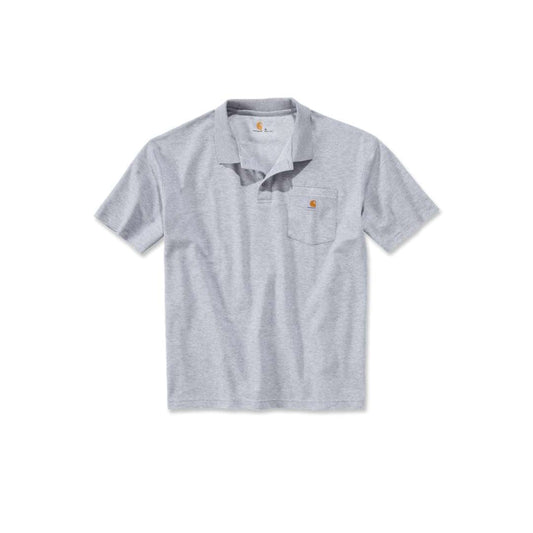 Work Pocket Polo Heren - Heather Grijs K570