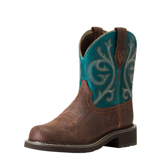 Ariat Women's Fatbaby Heritage Worn Hickory/Shamrock