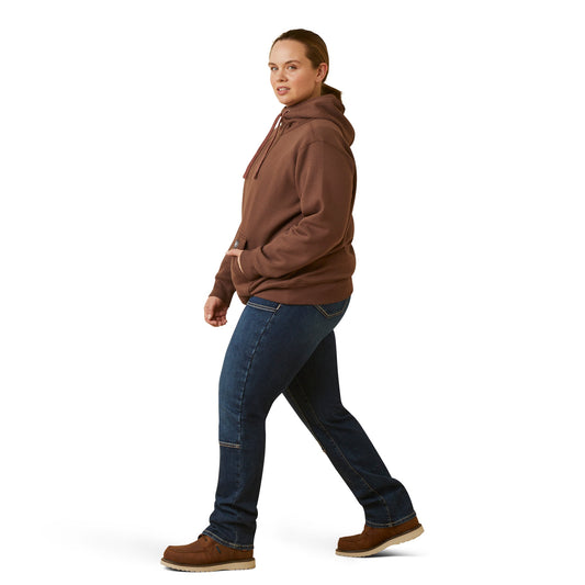 Ariat Damen Reda Skill Set 1/2 Zip Kapuzenpullover – Peppercorn