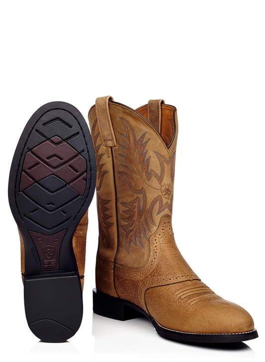 Ariat Heritage Stockman getrommelt braun/beige