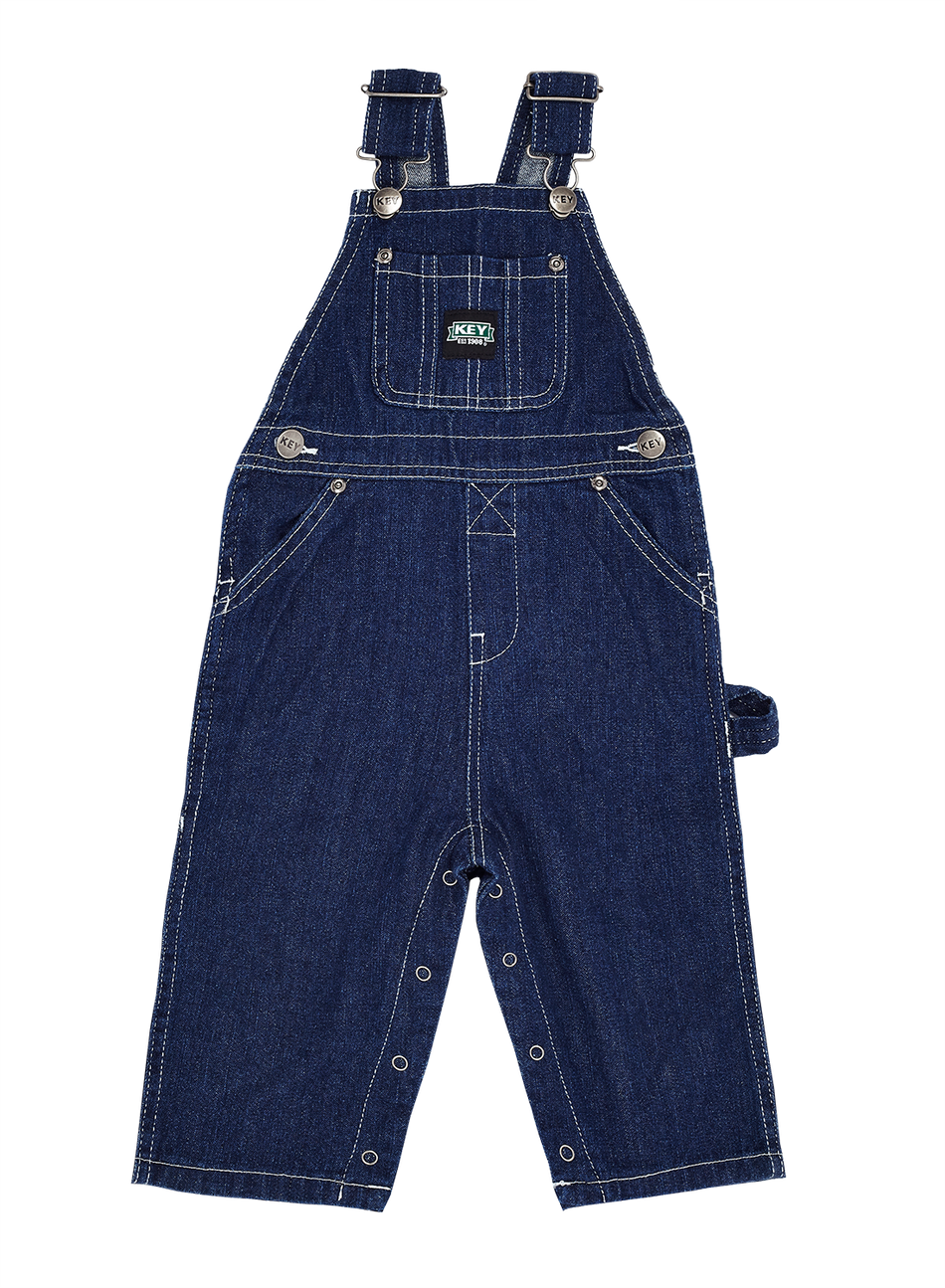 Jeans-Overall in Schlüsselgröße für Babys