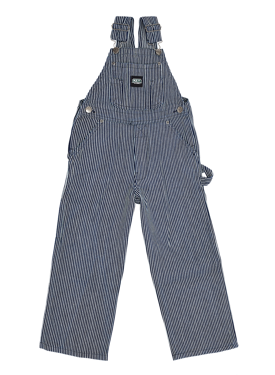 Key Kid Size Coverall Blue Striped