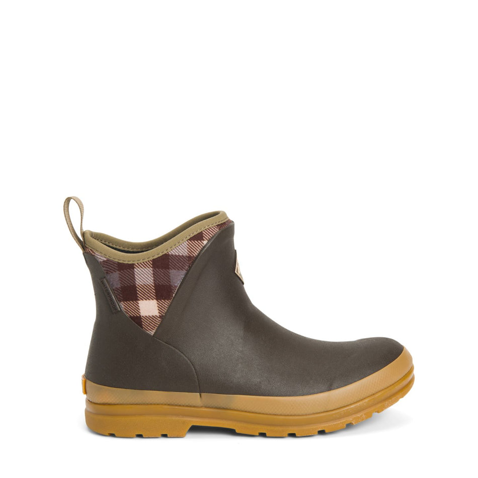 Muck Originals Pull On Ankle Brown/Plaid